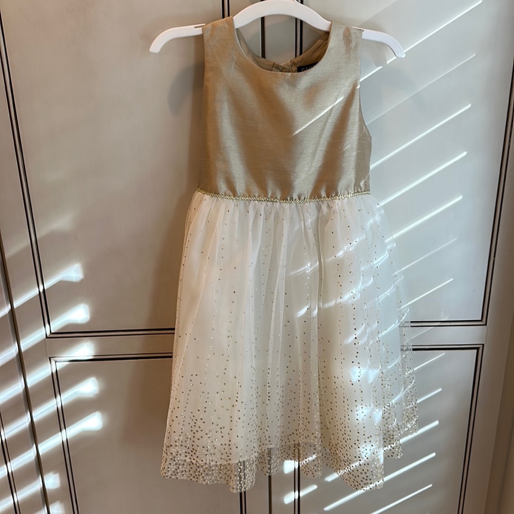 George Girls Gold Sparkly Dress